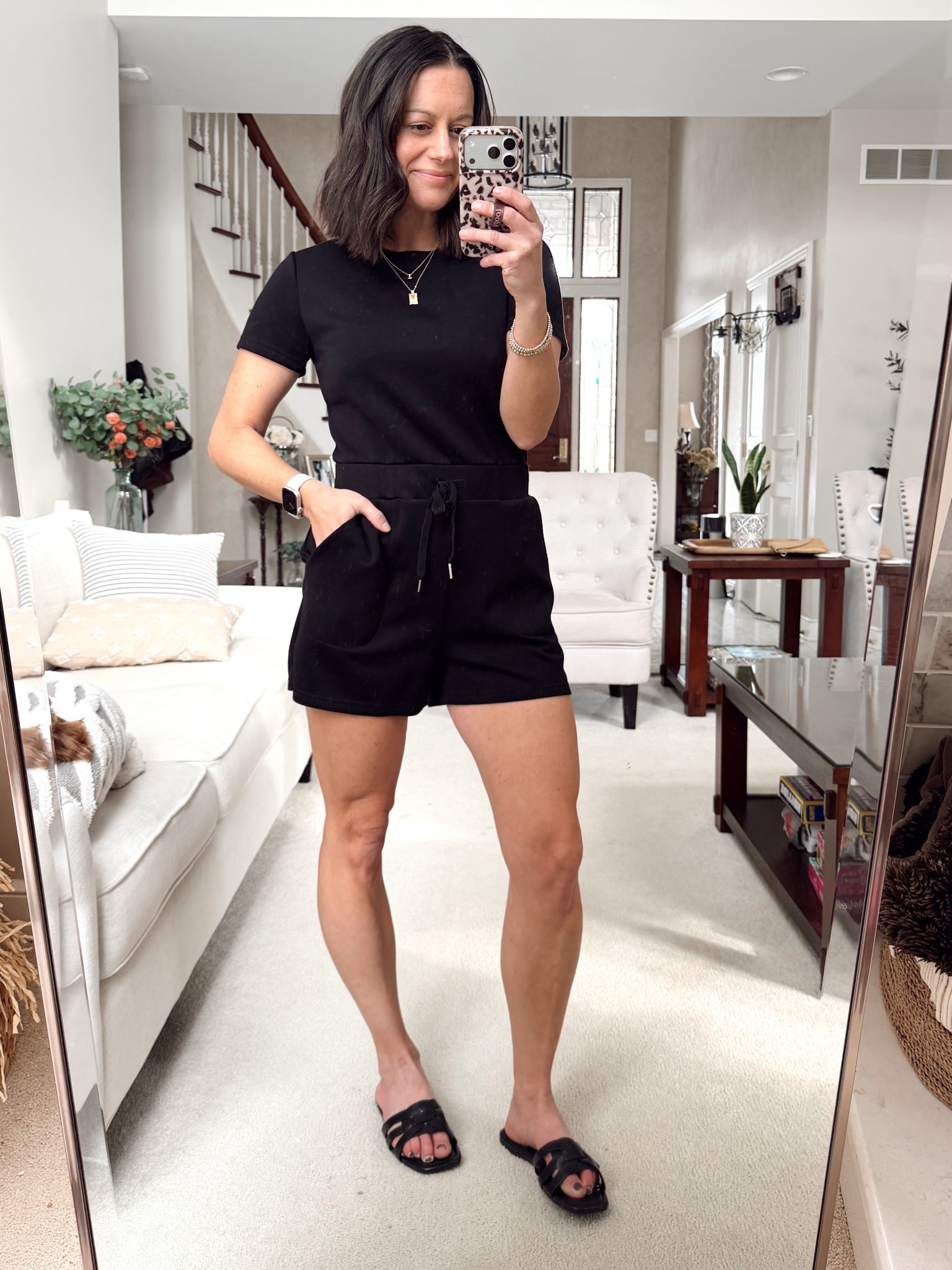 Amazon romper runs true to size or size up if in between. I’m in the small. 

#LTKootd #LTKOver40 #LTKSeasonal