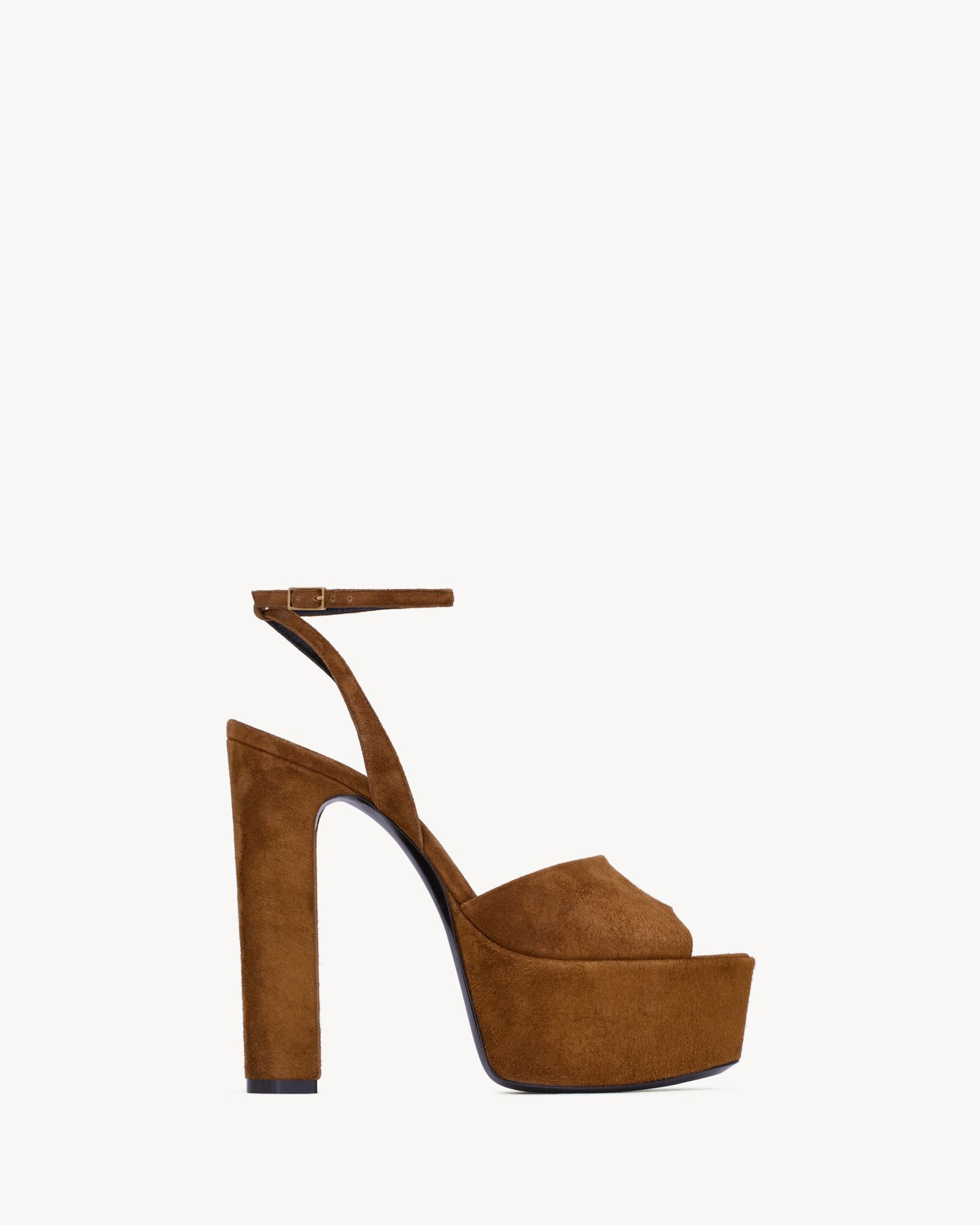 JODIE platform sandals in suede | Saint Laurent | YSL.com | Saint Laurent Inc. (Global)