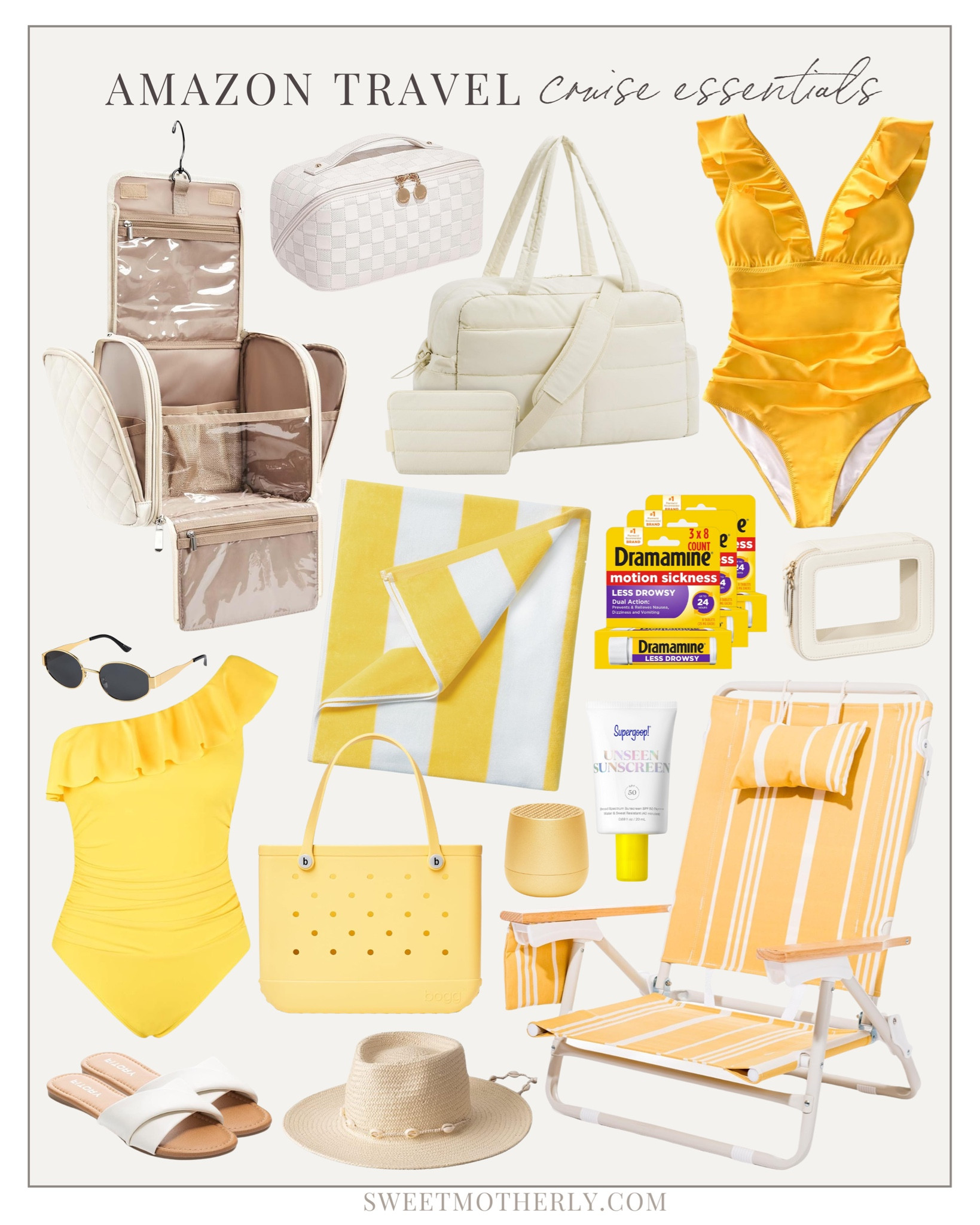 Amazon Travel Cruise Essentials

Summer dresses
Vacation Outfits
Trendy sunglasses
Womens affordable sandals
Womens dainty gold jewelry 
Woven crossbody purse
Womens cover ups
Women’s beach fashion
Women’s beach totes 
Spring break outfit idea
Women’s sandals
Summer style
Summer fashion
Women’s handbags
Women’s sun hats
Affordable swimsuits 
Women’s summer swimsuits
Women’s summer heels

#LTKSeasonal #LTKSaleAlert #LTKSwim
