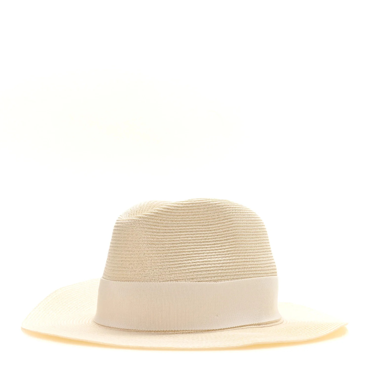 Gucci Raffia Bamboo GG Fedora Hat M White 1929158 | FASHIONPHILE (US)