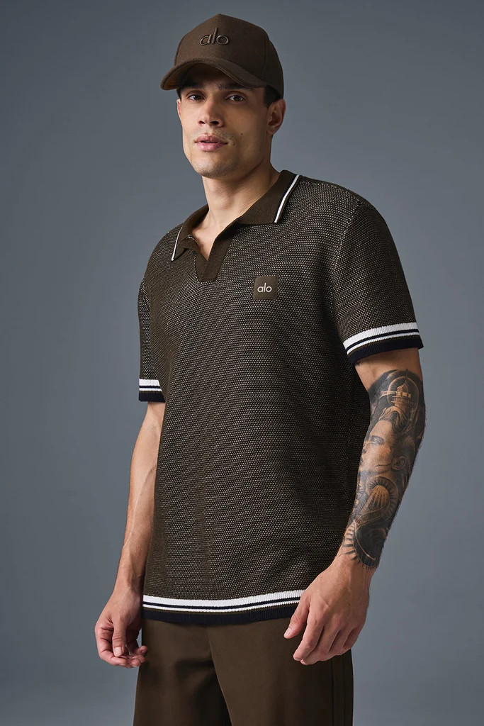 Sports Club Sweater Knit Polo | Alo Yoga