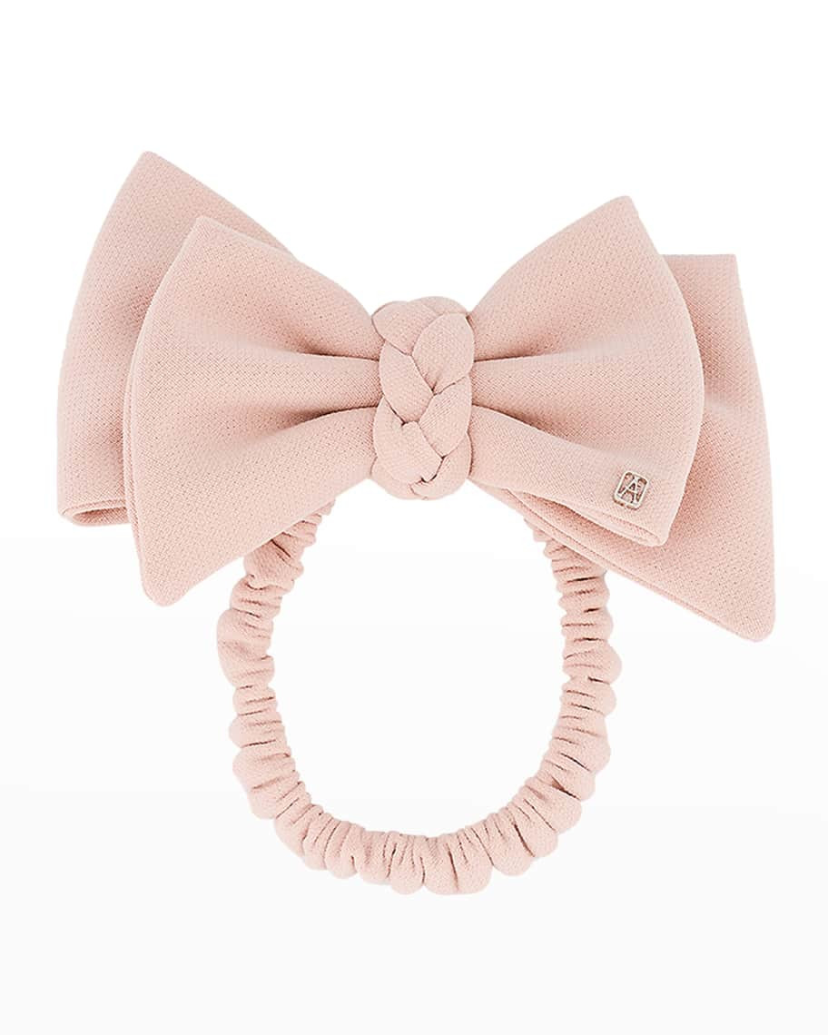 Alexandre de Paris Bow Ruched Hair Tie | Neiman Marcus