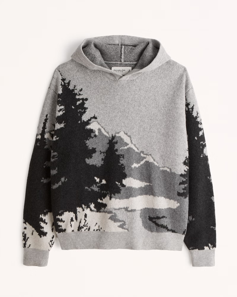 Men's Fuzzy Scenic Sweater Hoodie | Men's Tops | Abercrombie.com | Abercrombie & Fitch (US)