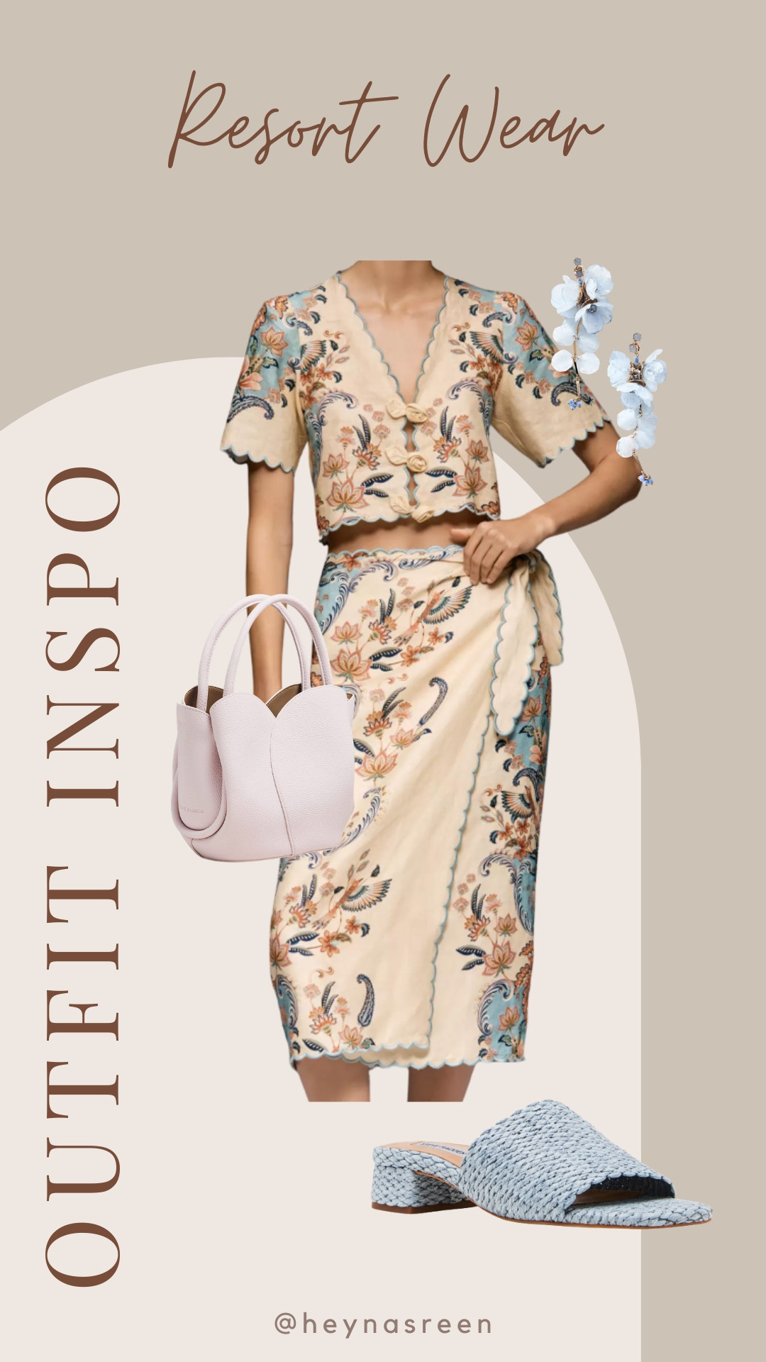 Resort Wear Outfit Inspo: Brunch at the beach club, date night, etc 🩵 Love this floral pastel look! 

#LTKTravel #LTKSeasonal #LTKootd