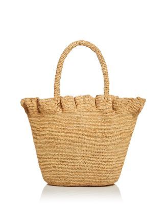 Cyrus Raffia Ruffle Tote | Bloomingdale's (US)