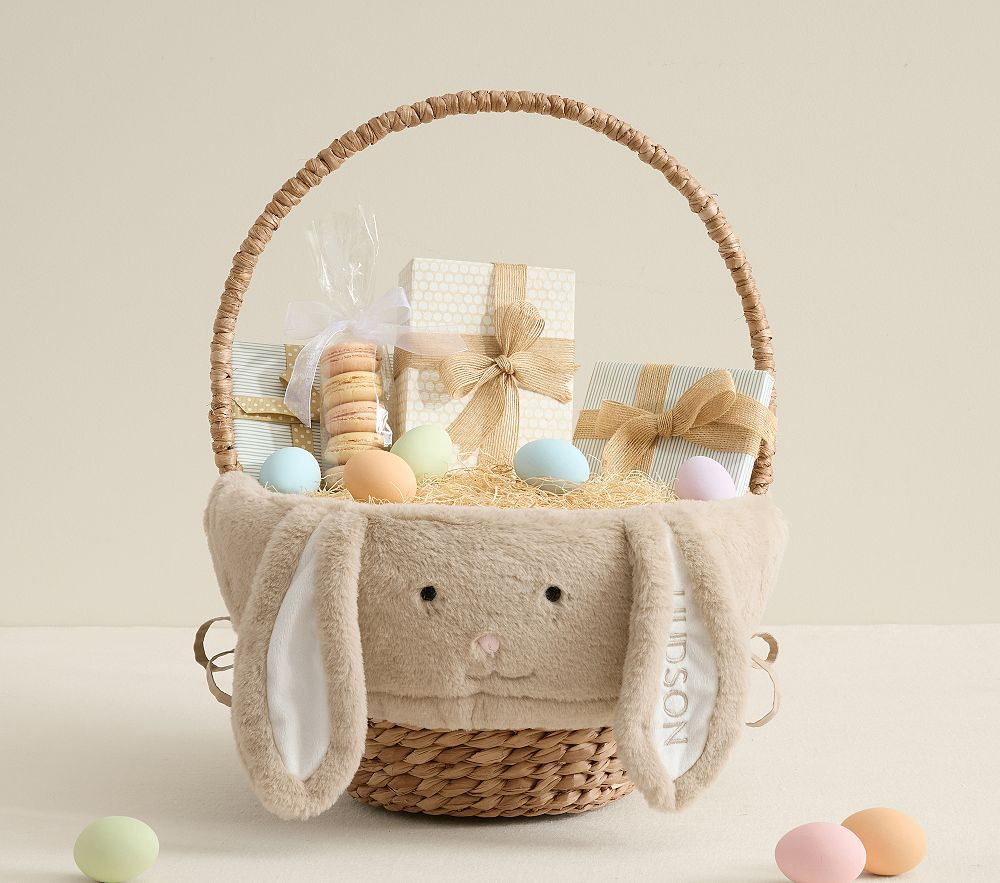 Fur Bunny Easter Basket Liners | Pottery Barn Kids