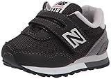 New Balance 515 V1 Hook and Loop Sneaker, Black/Castlerock, 7 US Unisex Big Kid | Amazon (US)