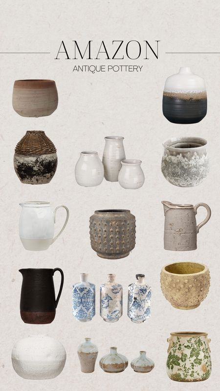 Amazon home, Amazon finds, pottery, vases, interior design, home decor 

#LTKunder50 #LTKSeasonal #LTKhome