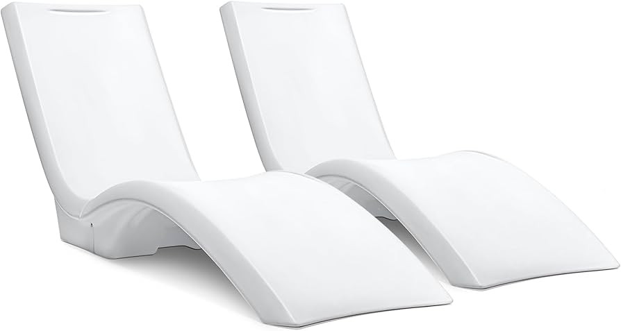 Step2 Vero Pool Lounger 2 Pack, Outdoor/Indoor Waterproof Patio Furniture, Pool Lounge Chairs, Us... | Amazon (US)