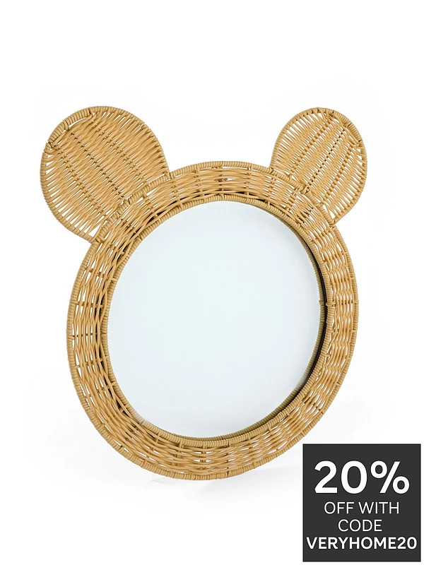 The Very Collection Bennie Bear Woven Mirror | Very (UK)