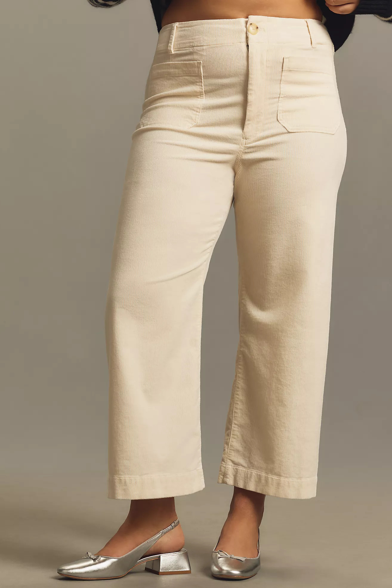 The Colette Corduroy Crop Wide-Leg Pants by Maeve | Anthropologie (US)