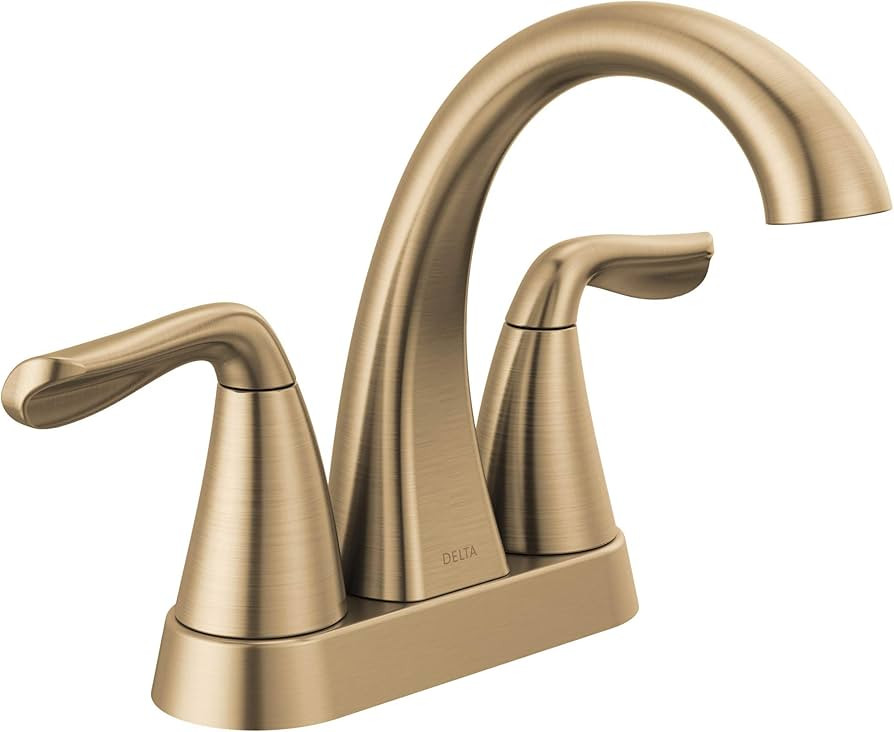 Delta Faucet Arvo Gold Bathroom Faucet, Centerset Bathroom Faucet Gold, Bathroom Sink Faucet, Dra... | Amazon (CA)
