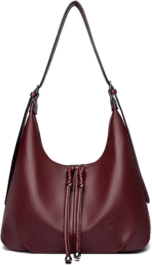 MYHOZEE Hobo Bags for Women Soft Vegan Leather Slouchy Shoulder Bag Stylish Crossbody Purse Tote ... | Amazon (US)