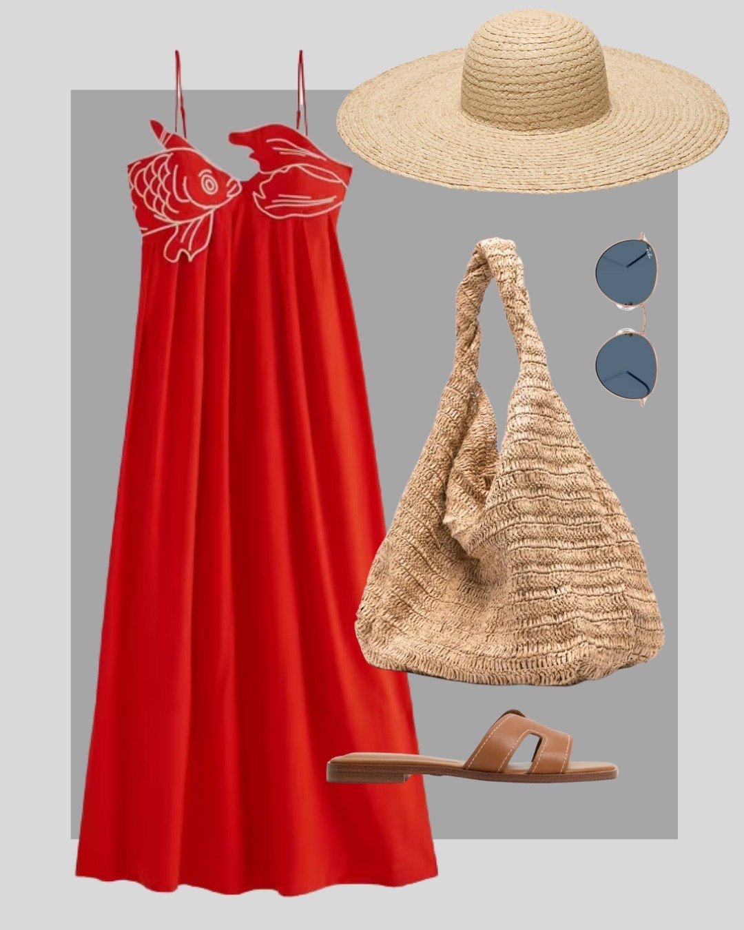 Holiday day outfit with a red sun dresss

#LTKstyletip #LTKeurope #LTKsummer