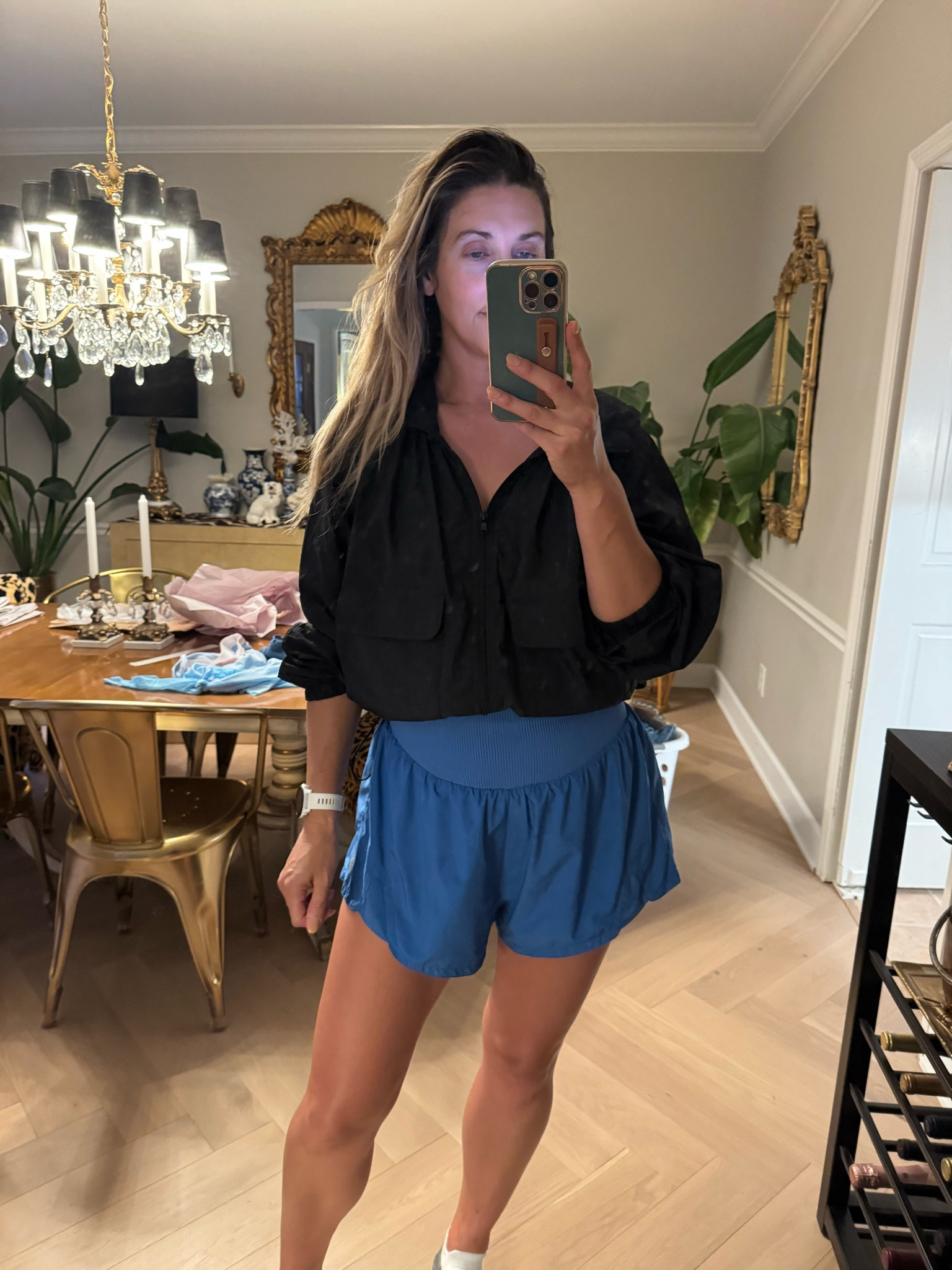 Loving this lightweight jacket! Wearing a medium and large in shorts  

#LTKootd #LTKActive #LTKfitnessgoals