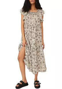 Bonita Printed Midi Dress | Belk
