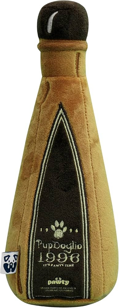 Pup Doglio 1996 Dog Toy - Plush Cute Unique Dog Drinks Toy with Squeaker for Small Dogs - Cute Do... | Amazon (US)