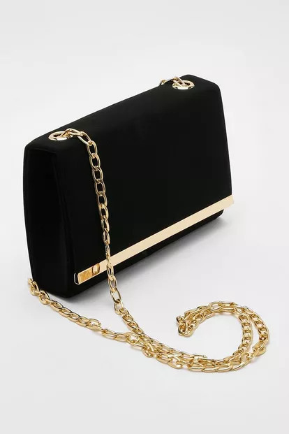 Metal Trim Clutch Bag | Boohoo.com (US & CA)
