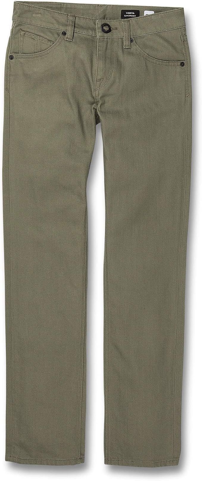 Volcom Big Boys' Vorta 5 Pocket Slub Slim Fit Pant | Amazon (US)