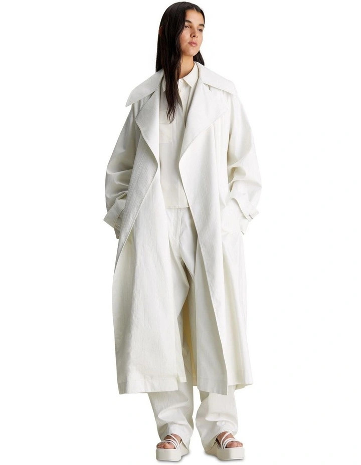 Oversized Trench Coat in Vaporous Grey | Myer