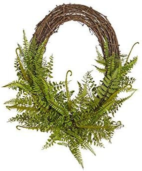 Oval Mixed Fern Wreath, 28" by RAZ Imports, Inc | Amazon (US)
