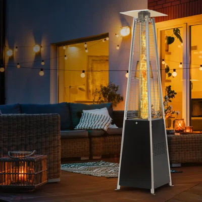 Pyramid Flame 48000 BTU Propane Standing Patio Heater | Wayfair North America
