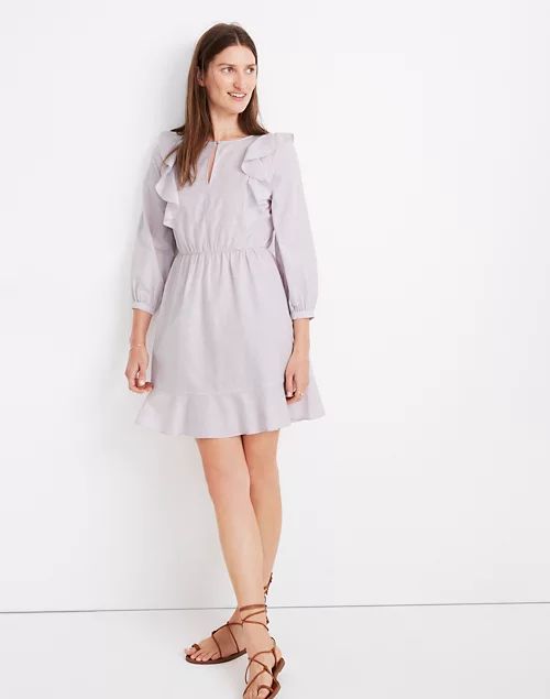 Ruffle-Shoulder Mini Dress | Madewell