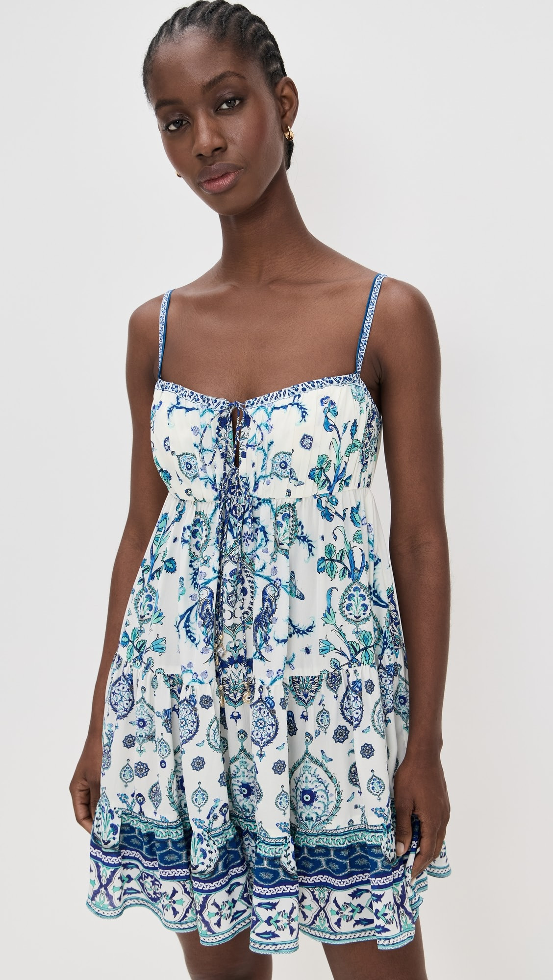 Gathered Bust Tiered Mini Dress | Shopbop