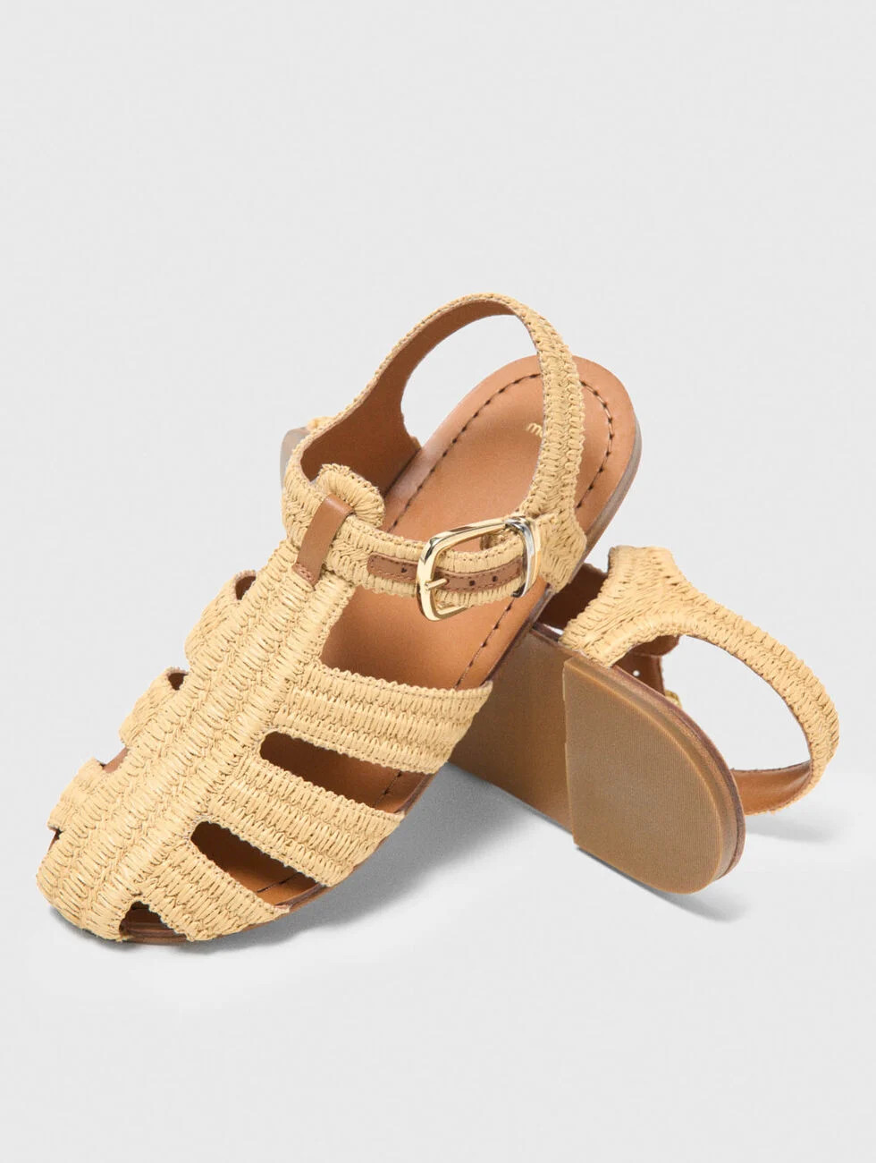 Flat strap sandals Natural for Women | Maje | Maje US