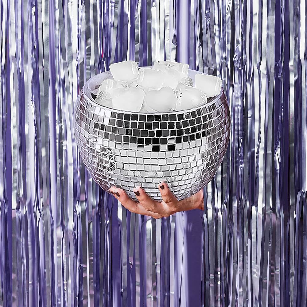 Disco Ball Ice Bucket - Last Disco Bachelorette Party Decorations | Groovy Barware, 70s Birthday ... | Amazon (US)
