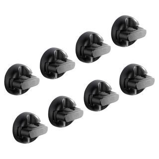 Magnetic Cable Clips 8 Pack Snap-On Cord Holder with Extra Strong Adhesive Pads for Desk Home Wall Car Use Black | The Home Depot