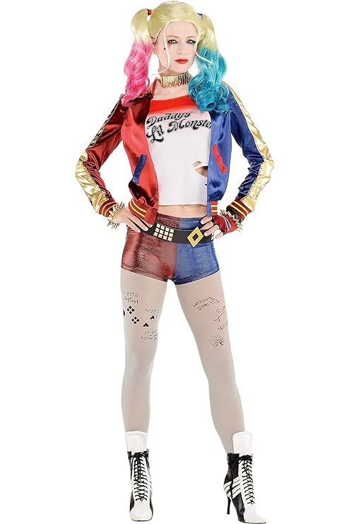 SUIT YOURSELF Property of Joker Harley Quinn Halloween Costume, Suicide Squad, Small, Includes Ac... | Amazon (US)