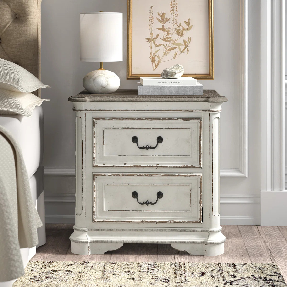 Colchester 28" H 2-Drawer Nightstand | Wayfair North America