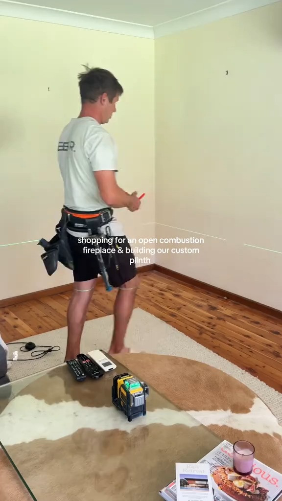 obsessed with the progress of our curved custom plinth!! & I can’t wait to get this fireplace installed 🔥 

 #LTKaustralia #LTKAroundTheWorld #LTKhome