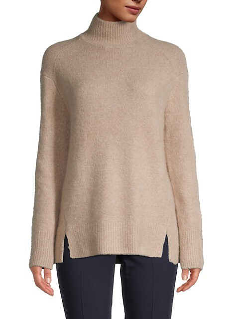 Vince Double Slit Turtleneck Sweater on SALE | Saks OFF 5TH | Saks Fifth Avenue OFF 5TH
