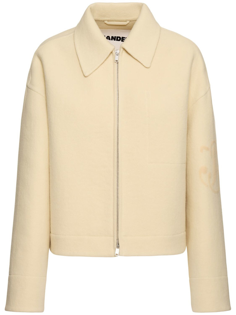 Boxy felted wool jacket | Luisaviaroma