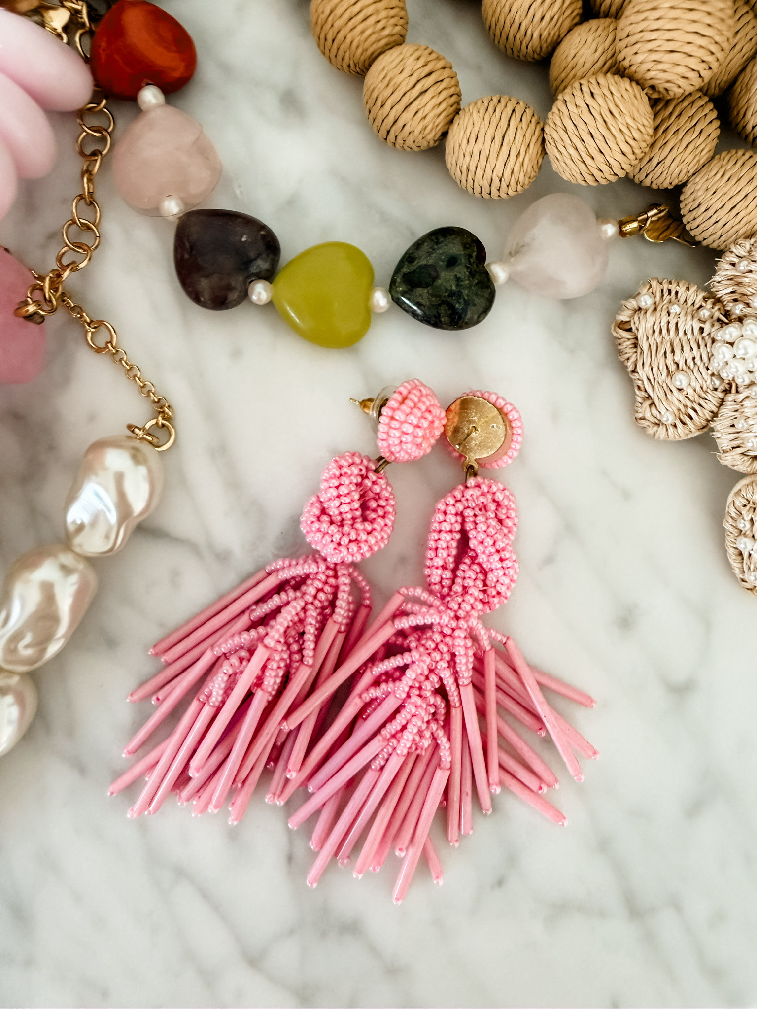 I love a good statement earring! This pink one is so fun to wear on vacation!

Loverly Grey, statement earrings, resort wear, vacation finds, Amazon 

 #LTKSeasonal