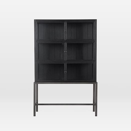 Drifted Black Display Cabinet | West Elm (US)