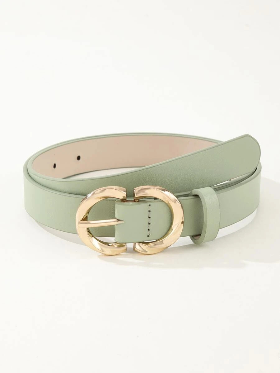 1pc Women's Fashionable & Versatile Waist Belt With Adjustable 8-Shaped Buckle | SHEIN