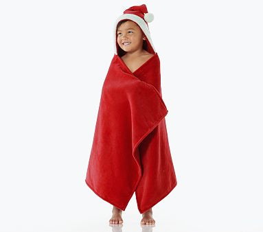 Santa Kid Hooded Towel | Pottery Barn Kids | Pottery Barn Kids
