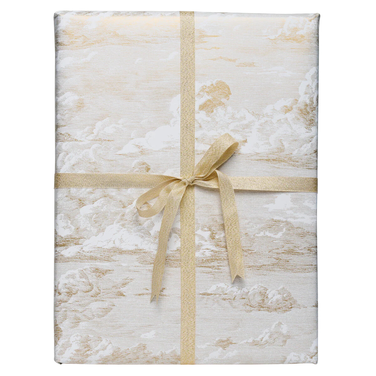 Cloud Toile Wrapping Paper In Gold | Over The Moon