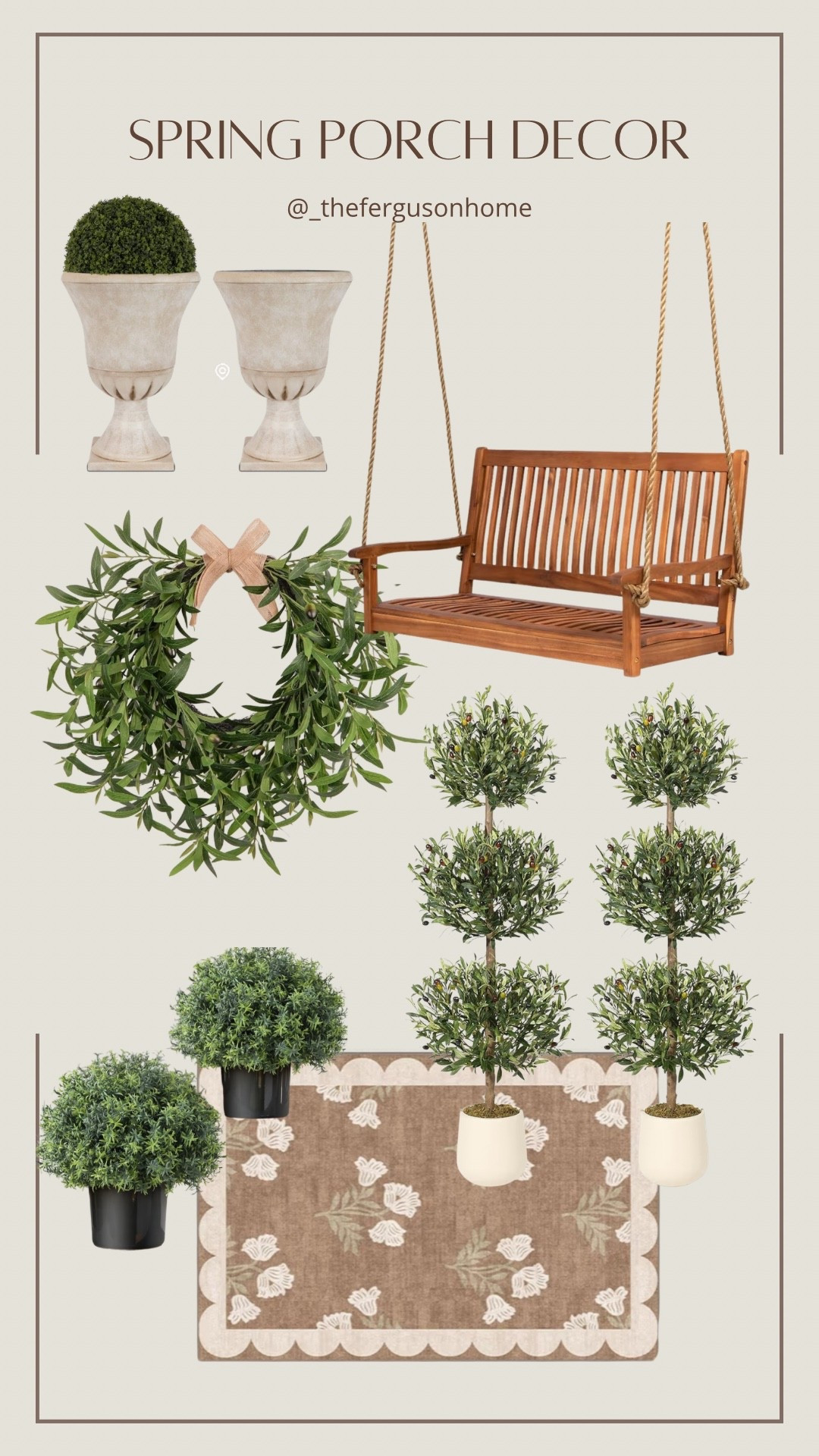 Spring Porch Decor | Spring Door Decor | Organic Modern Home 

#LTKHome #LTKSeasonal