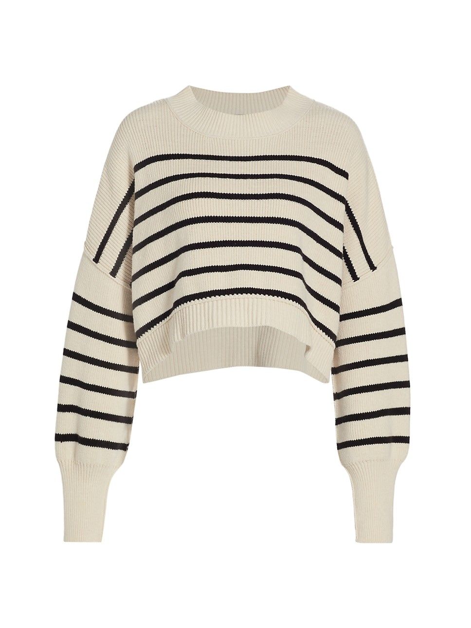 Striped Cotton-Blend Sweater | Saks Fifth Avenue