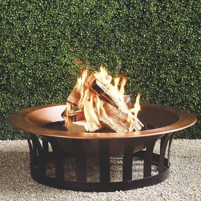 Classic Copper Fire Pit & Sturdy Iron Grate for Outdoor Use | Frontgate