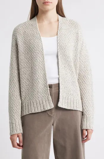 Eileen Fisher Open Front Organic Cotton Cardigan | Nordstrom | Nordstrom