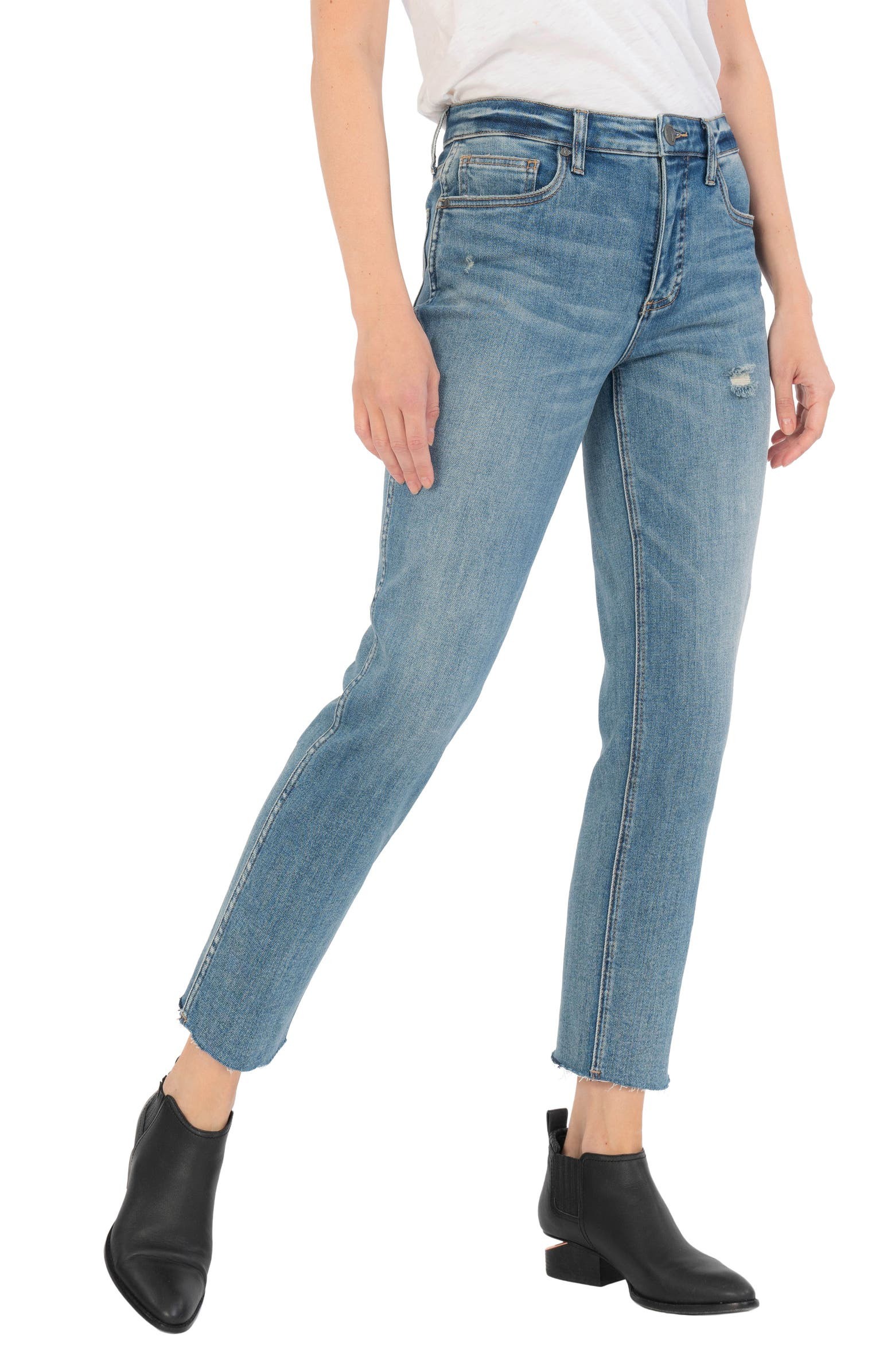 Rachael High Waist Crop Mom Jeans | Nordstrom | Nordstrom