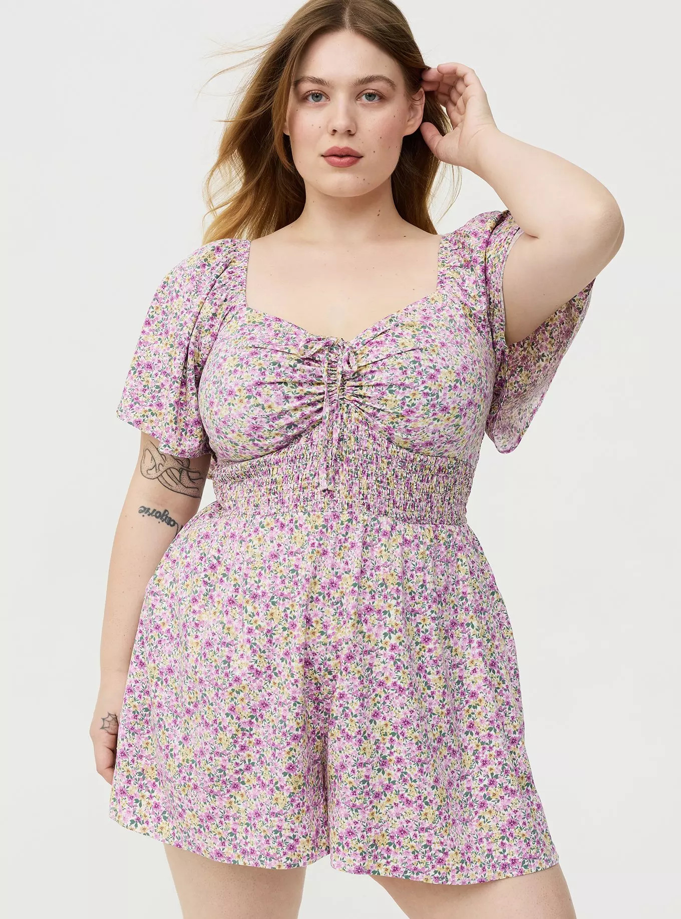 Flutter Sleeve Romper | Torrid (US & Canada)