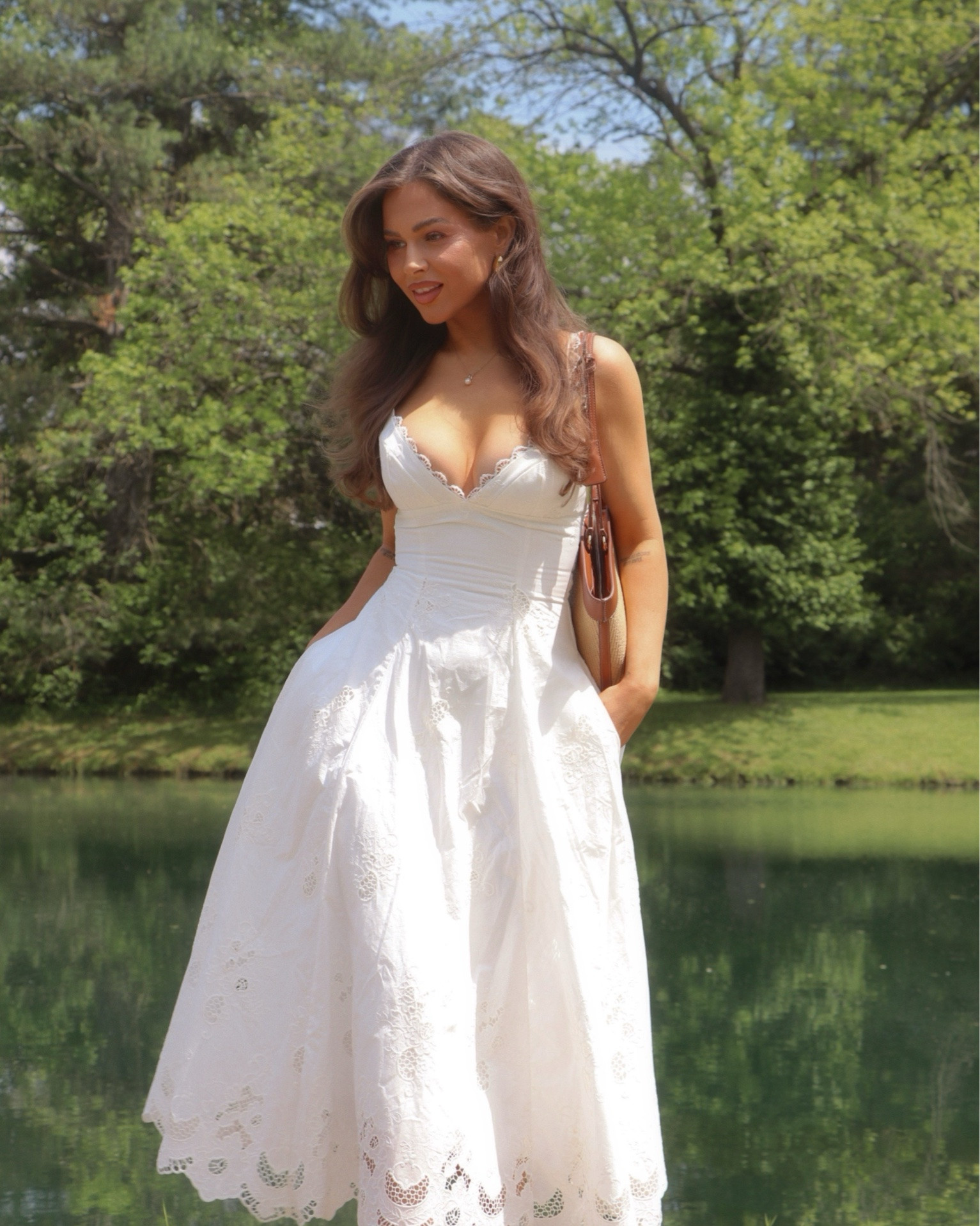 The perfect white dress for the spring and summer 🤍🦢 

Dress is made of cotton and skirt lining is viscose, wearing a size Small with a larger cup.

#springdress #summerdress #whitedress #sundress #mididress

#LTKootd #LTKSeasonal #LTKTravel