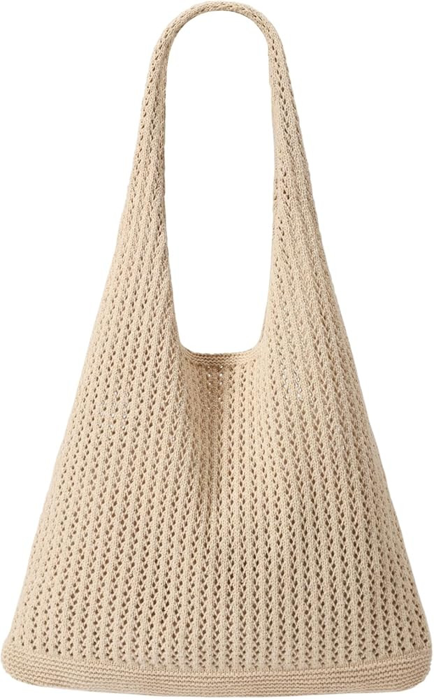 EIMMBD Crochet Bags for Women Beach Totes Bags Aesthetic Summer Tote Shoulder Hippie Bag Knit Bag | Amazon (US)