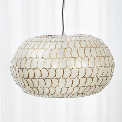 Click for more info about Luna Capiz Pendant Light + Reviews | CB2